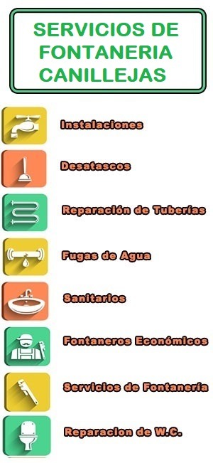 servicios de fontaneria en Canillejas